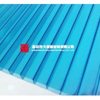 韶關湖藍陽光板_雨棚中空板_定制尺寸